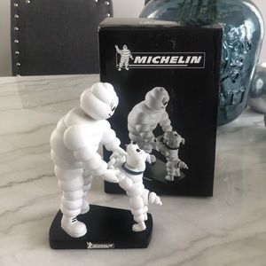 Michelin Man and Dog Bobblehead